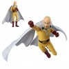 ONE PUNCH MAN Figurine Saitama en PVC remplaçable pour cadeau décoration de bureau 15 cm, boîte exquise 