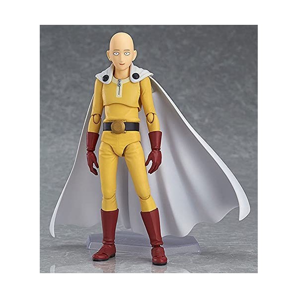 ONE PUNCH MAN Figurine Saitama en PVC remplaçable pour cadeau décoration de bureau 15 cm, boîte exquise 