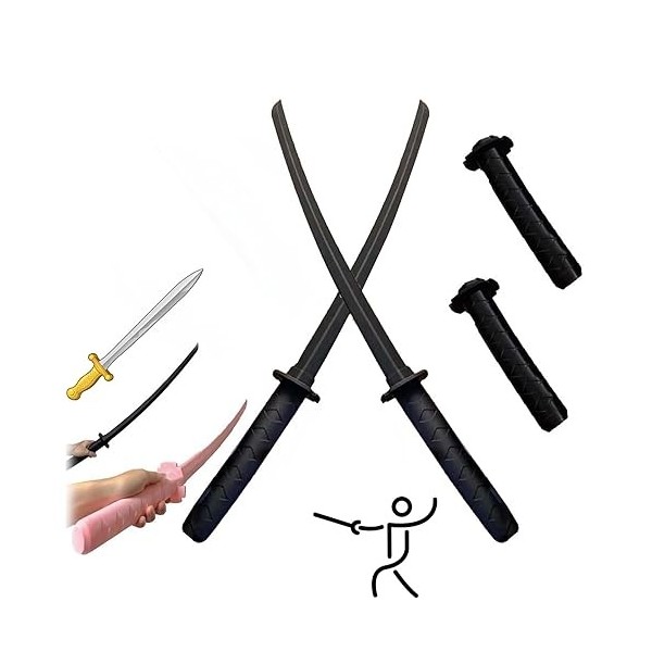 Varyhoone 3D Printing Gravity Retractable Samurai Sword,Plastic 3D Print Retractable Sword, Telescopic Katana Toy,Funny Plast