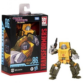 Transformers Generations Studio Series 86-22, Figurine Brawn Classe Deluxe de 11&nbsp;cm, Les Transformers&nbsp;: Le Film