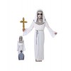 DM Costume de nonne Zombi, Antéchrist, Fantasmal, pour mUjer et fille, différentes tailles. Comprend : Tunique, touche, cordo