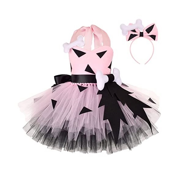 Allbestop Deguisement Fille Halloween Cosplay Habillée,Déguisement Bière Cerceau Robe Enfant Black Swan Costume Body Bebe Fil