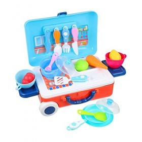 Toyvian 1 Ensemble Maison De Jeu Jouet Vaisselle + Ensembles Costumes pour Enfants Costume pour Enfant Jouets Cognitifs pour 