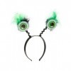 COOLMP Lot de 6 - Serre tête Globes oculaires Verts - Taille Unique - Accessoires de fête, Costume, déguisement, Jeux, Jouets
