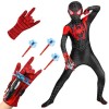 Déguisement Spider Enfants avec Gant de Lanceur, Lanceur de Héros, Deguisement Halloween Enfant Costume de Cosplay, Jouets de