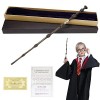 SUPRTOY Baguette magique avec coffret cadeau exquis, baguette Voldemort en résine avec noyau en acier pour sorcières et sorci