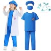IBTOM CASTLE Deguisement Enfant Filles Garçons Docteur Costume Halloween Vétérinaire Cosplay Jeu de Rôle Prétendez Vous Habil