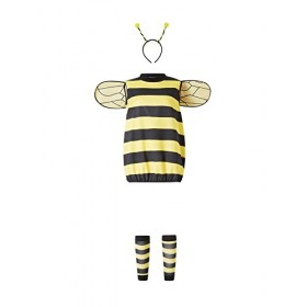 Sunfanrtnn Costume dHalloween pour femme avec ailes et bandeau et manches pour jeux de rôle, Jaune pour enfants., 3-4 ans