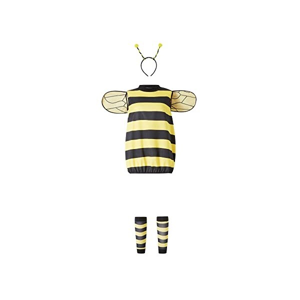 Sunfanrtnn Costume dHalloween pour femme avec ailes et bandeau et manches pour jeux de rôle, Jaune pour enfants., 3-4 ans