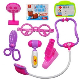 MSHK Docteur Enfant Jouet Jouet Docteur Set Jeu Dimitation Outils Docteur Médicale Educatif Cadeau Déguisement Enfants Cadea