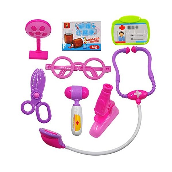 MSHK Docteur Enfant Jouet Jouet Docteur Set Jeu Dimitation Outils Docteur Médicale Educatif Cadeau Déguisement Enfants Cadea