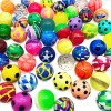 GERILEO Pack 10/20 Balles rebondissantes en Caoutchouc pour Enfants de 45 mm - Bouncing Ball - Jeu pour Enfants - Sacs Cadeau