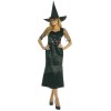 Brandsseller Costume de carnaval Femme Witch noir-coloré Fête Halloween Enterrement de vie de jeune fille Déguisement - S