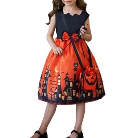 Vcindai Costume de sorcière pour fille - Costume de sorcière pour carnaval