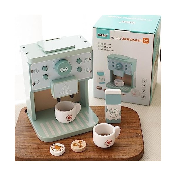 Cipliko Jouet Machine à Expresso, Jeu sûr pour Enfants - Jouet éducatif pour Tout-Petits, Accessoires Cuisine Jeu, Jeu rôles,