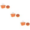 Cabilock 3 Ensembles Panier Panier DÉpargne Fruits Mini Enfants Enfants Shopping Faire Semblant Panier Shopping Faire Sembla