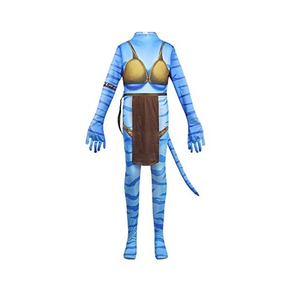 qingfeitai Avatar2 cosplay, combinaison film pour enfants et adultes, jeu rôle, combinaison bleue, pour garçons, filles, enfa