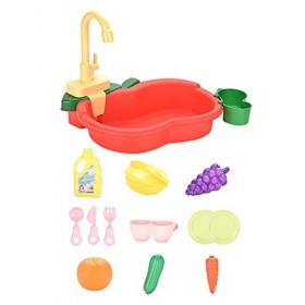 Sharplace Jouets dévier de Jeu simulés Travail ustensiles de Cuisine Jeux éducatifs pour denfants - Rouge