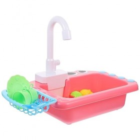 Toyvian Jouer À Lévier Avec De Leau Courante Jouer À Lévier De Cuisine Lave-Vaisselle Électrique Jeu De Rôle Semblant Ense