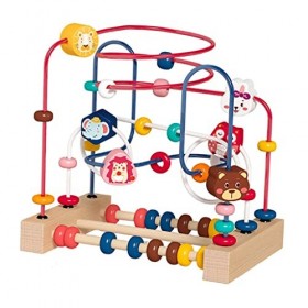 F Fityle Montessori Roller Coaster Cercle Jouets Compter et Contenu de Saisie Abacus Perles Jeu Éducatif Cercle Jouet pour Bé