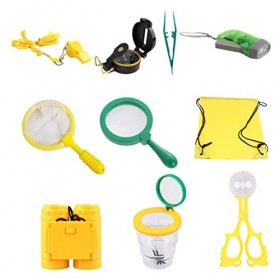 YARNOW 10 Pièces Outils pour Enfants Ensemble De Voyage Ensembles De Jeu pour Enfants Kit De Receveur Outils DAventure pour 