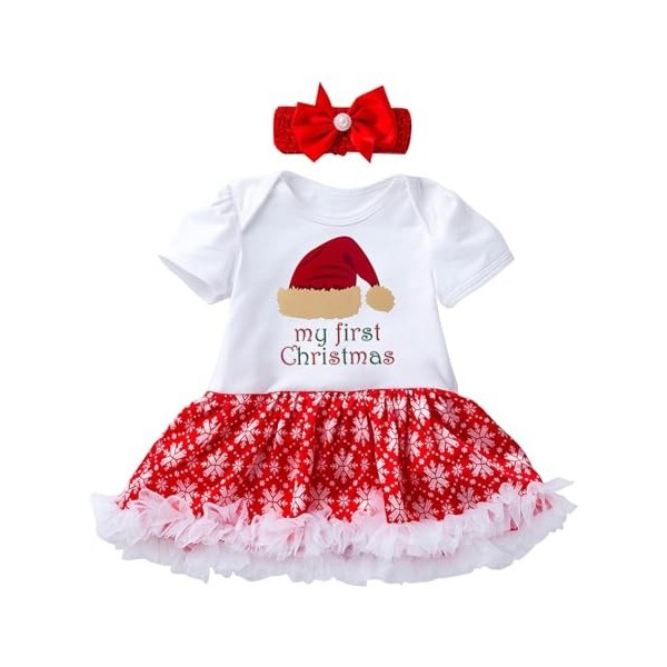 Xiaojiu Deguisement Citrouille Enfant Deguisement Pere Noel Bebe Fille Deguisement Fee Fille,Carnaval Enfant Robe De Noël Fil