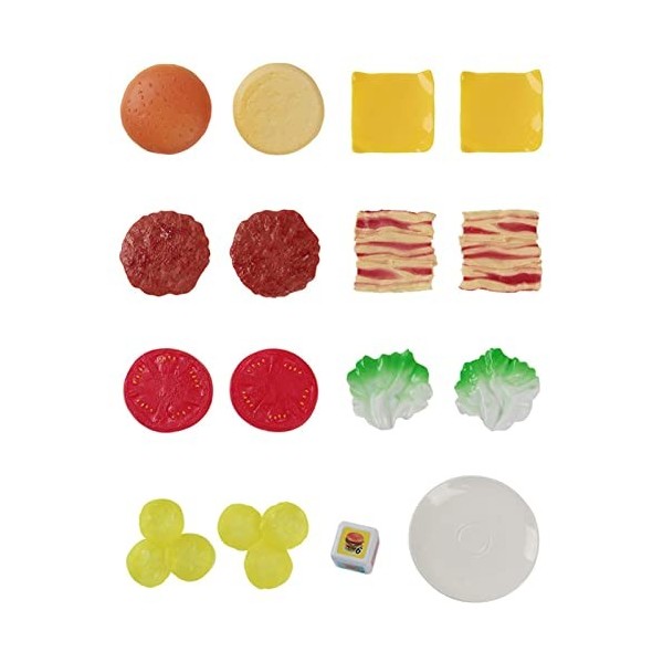 thoran 2 hamburgers empilables | Jouets empilables tri avec jeu diversifié, jouets pour hamburger pour enfants, jeux rôles, h