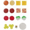 thoran 2 hamburgers empilables | Jouets empilables tri avec jeu diversifié, jouets pour hamburger pour enfants, jeux rôles, h