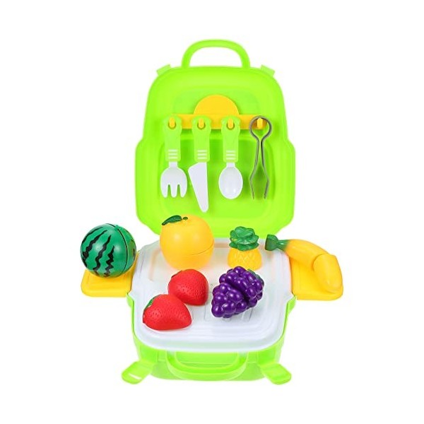 TOYANDONA 1 Jeu de Jouets Coupe Semblant Fruits Alimentaires Enfants de Playset Légumes Jouets Éducatifs pour Enfants Simulat