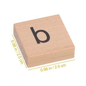 ibasenice Jouets De Filles 1 Pack Blocs en Bois Jeu Dorthographe Lettre Assortie Blocs en Bois Blocs de Lecture en Bois Jeux