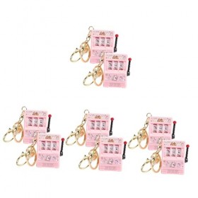Toyvian 8 Pcs Porte-Clés À Bascule Mini Porte-Clés Mini Machine À sous Porte-Clés Machine À sous Cadeaux Minuscules Cadeaux D