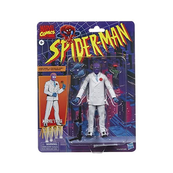 Spider-Man Hasbro Marvel Legends Series, Marvels Rose, Figurine de Collection Legends de 15 cm avec 5 Accessoires
