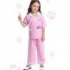 IBTOM CASTLE Deguisement Enfant Filles Garçons Docteur Costume Halloween Vétérinaire Cosplay Jeu de Rôle Prétendez Vous Habil