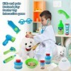 JINGAN Jeu vétérinaire pour - Vet Pretend Play Doctor Set avec Jouets pour Chiots,Ensemble Jeu Docteur pour 3 à 6 Ans avec de