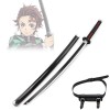 Épée Demon Slayer Samurai Katana Blade, Accessoires de Cosplay Katana Anime Faits à la Main, Lame en Bambou Kochou Shinobu 75