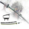 Épée Demon Slayer Samurai Katana Blade, Accessoires de Cosplay Katana Anime Faits à la Main, Lame en Bambou Kochou Shinobu 75