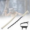 Épée Demon Slayer Samurai Katana Blade, Accessoires de Cosplay Katana Anime Faits à la Main, Lame en Bambou Kochou Shinobu 75