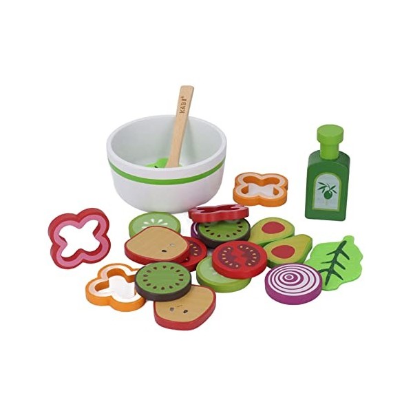 Yitre Jouet de Salade de Fruits, Accessoires de Cuisine de Jeu Bol dapprentissage pour Enfants pour léducation