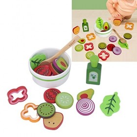 Yitre Jouet de Salade de Fruits, Accessoires de Cuisine de Jeu Bol dapprentissage pour Enfants pour léducation