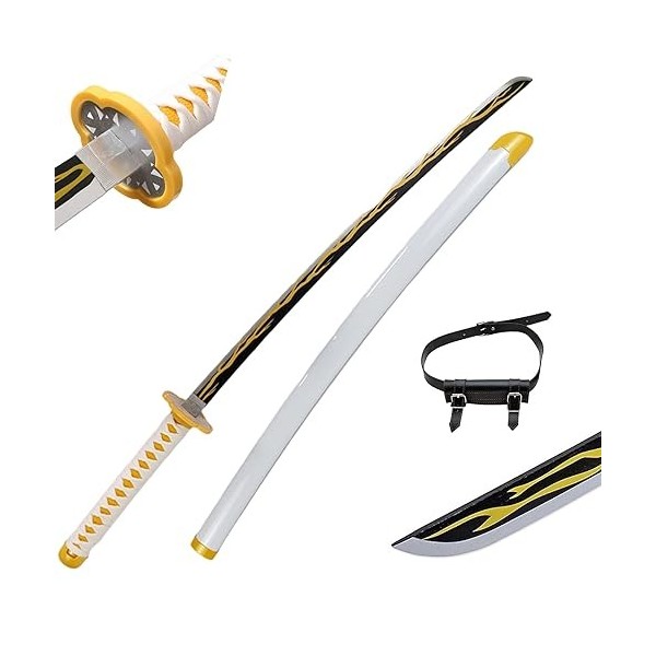 76/104 Cm Épée De Samouraï en Bois Katana Épée en Demon Slayer Halloween Accessoires De Cosplay Armes, Cadeaux danniversaire