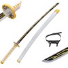 76/104 Cm Épée De Samouraï en Bois Katana Épée en Demon Slayer Halloween Accessoires De Cosplay Armes, Cadeaux danniversaire