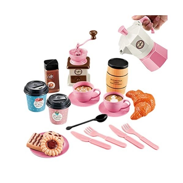 Rianpesn 2 sets à thé pour tout-petits | Accessoires cuisine jeu,Ensemble cuisine pour enfants, ensemble cuisine, accessoires