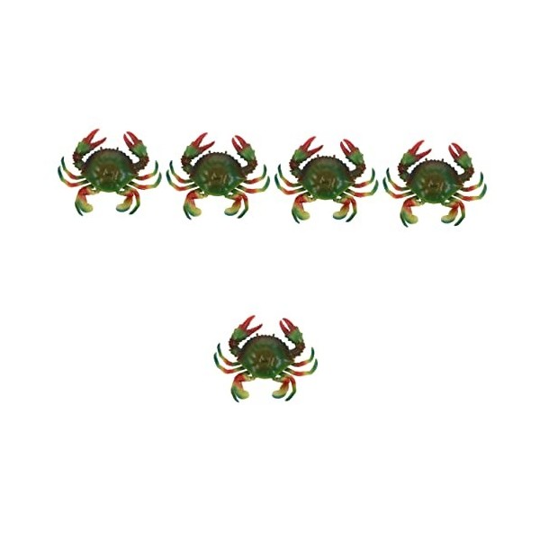 Toyvian 3Pcs Playset Modèle De Crabe De Simulation Mariposas Decorativas Para Pared Mini Jouets Ensembles De Jeux pour Enfant