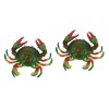 Toyvian 3Pcs Playset Modèle De Crabe De Simulation Mariposas Decorativas Para Pared Mini Jouets Ensembles De Jeux pour Enfant