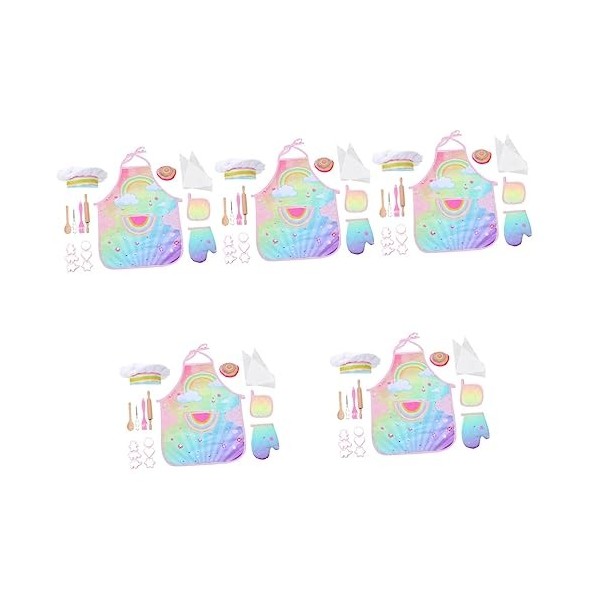 Toyvian 1 Ensemble DOutils De Cuisson Costume DEnfant Jouet De Puzzle Tablier Pour Tout-Petits Costume De Chef Jouet Cuisso