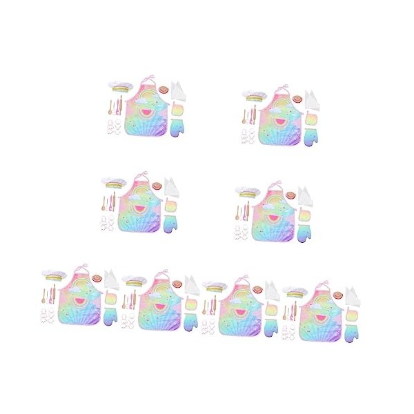 Toyvian 1 Ensemble DOutils De Cuisson Costume DEnfant Jouet De Puzzle Tablier Pour Tout-Petits Costume De Chef Jouet Cuisso