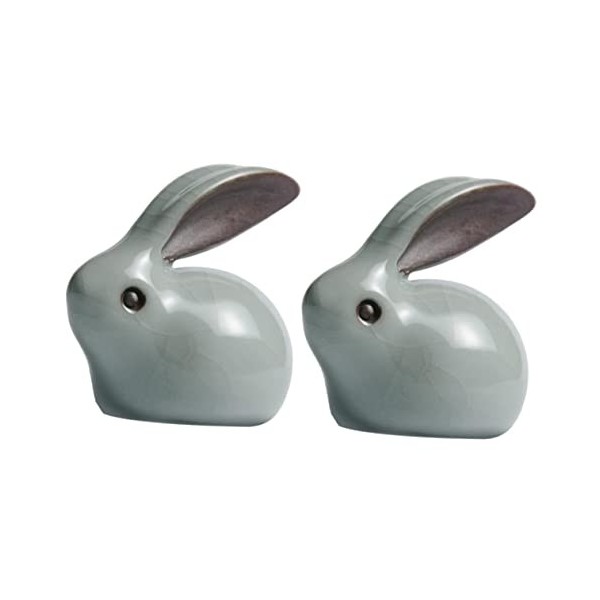 Toyvian 3 Pcs Thé Ornement De Lapin De Compagnie Jouets De Voiture pour Enfants Ensemble De Jeu Extérieur pour Enfants Jouets