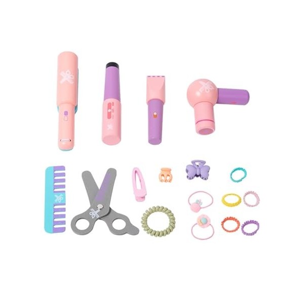 Virtcooy Ensemble de Jeu pour Salon de Coiffure pour - Jouets de Style en Bois pour Jeu de Simulation de Princesse | Jouets c