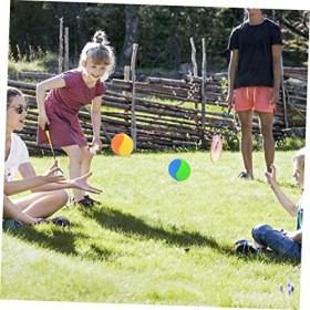 ibasenice 36 Pièces De Balles Collantes À Lancer Et À Attraper Plaques DAspiration pour Les Tout-Petits Ensemble De Jeu pour