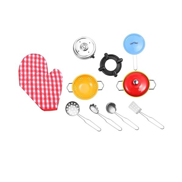 Didiseaon 1 Batterie De Cuisine pour Enfants Ensembles De Jeu pour Enfants Ustensiles De Cuisine Jouets pour Enfants Mini Jou